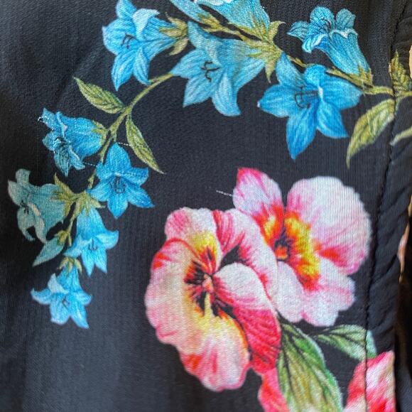 Maeve Puff-Sleeve Midi Dress Floral - Picture 11 of 12